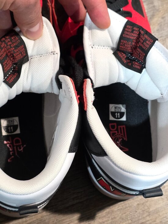 NIKE TERMINATOR HIGH Shoes Size 11 Men\'s Red Black White WORN 2 times! main image 11